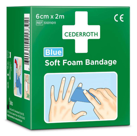 Cederroth Soft laastari Sininen 6 cm x 2 m