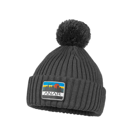 Anar Jussa pompom merinopipo Harmaa, One size