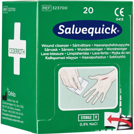 Salvequick haavapyyhe, 20 kpl/ rasia
