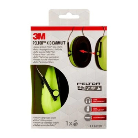 3M Peltor H510AK-442-GB Kid kuulosuojain neon vihreä