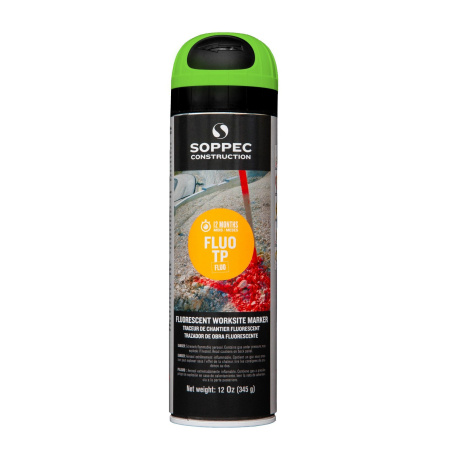 SOPPEC Fluo TP Fluoresoiva Merkintämaali 500ml, vihreä