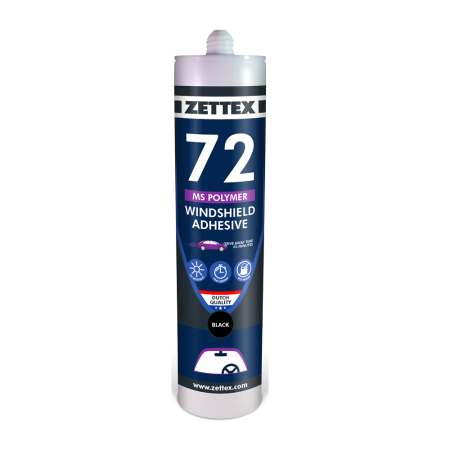 Zettex MS 72 WINDSCREEN, 290 ml ptr, musta