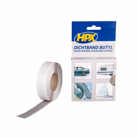 Butyyliteippi - harmaa 20mm x 3m