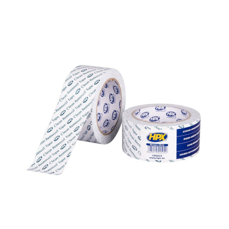 Helposti irrottuva suojausteippi PVC valkoinen - 50mm x33m