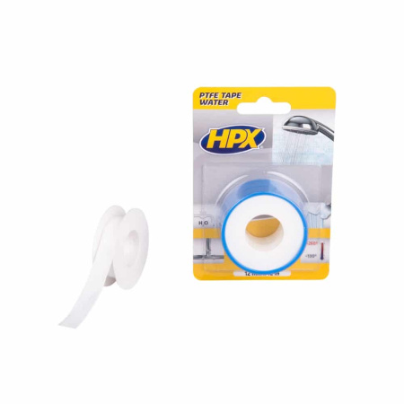 PTFE putkikierreteippi vesi, 2 kpl - valkoinen 12mm x 12m