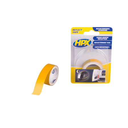 Heijastinteippi - keltainen 19mm x 1,5m