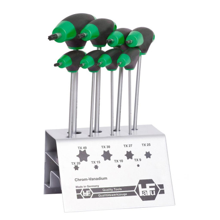 HAFU T-kahva Torx-sarja TX9-TX40, 8-os. telineessä