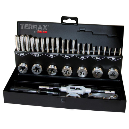 TERRAX Kierretyökalusarja M3-M12 31-os. HSS