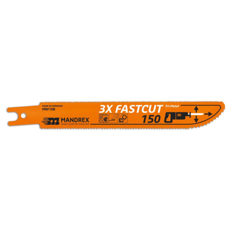 MANDREX  3X Fastcut 150mm Co8 2kpl/pkt, metallille