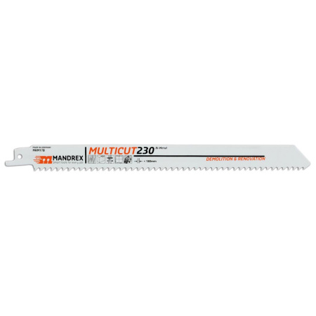 MANDREX Multicut-demo 230mm 2kpl/pkt Bimetal 6-180