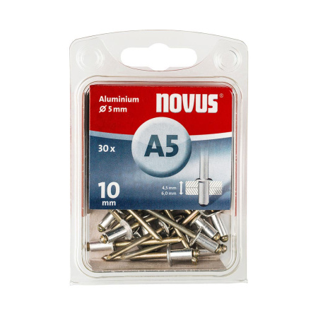 NOVUS Alu-niitti A5x10mm 30kpl