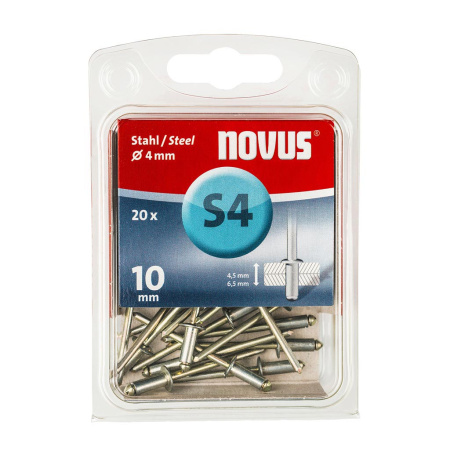 NOVUS Teräsniitti S4x10mm 20kpl