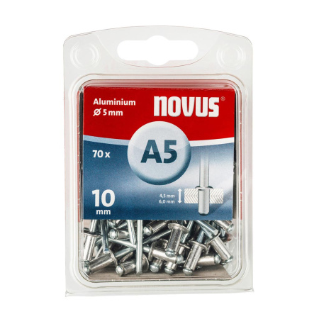 NOVUS Alu-niitti A5x10mm 70kpl