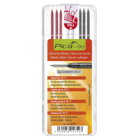 PICA Dry varaterä srj. HEAT 8kpl 3x2B, 3xPU, 2xVA