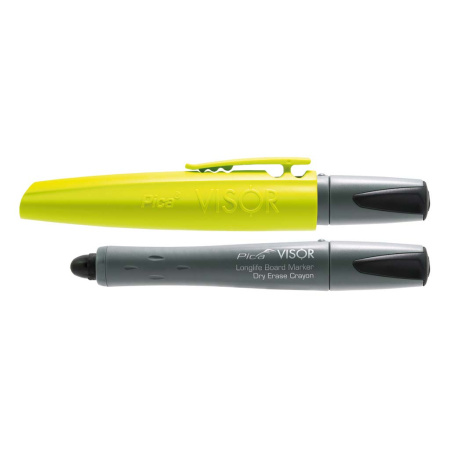 PICA Visor geeliliitu musta Dry-Erase