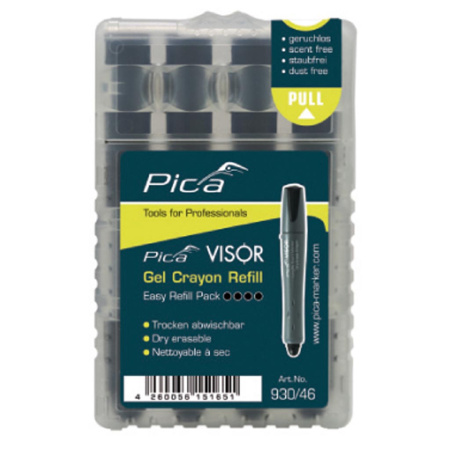 PICA Visor geeliliitu musta 4 KPL/PKT Dry-Erase