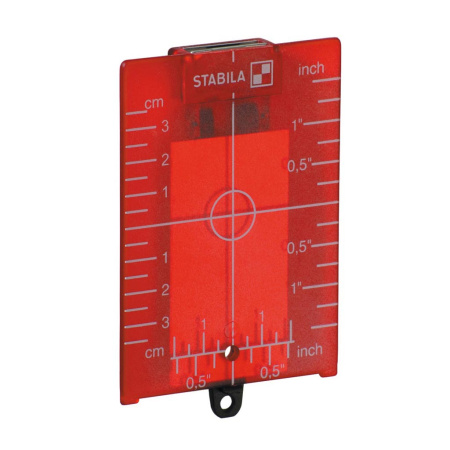 STABILA Tähtäinlevy lasereille, punainen cm/tuuma