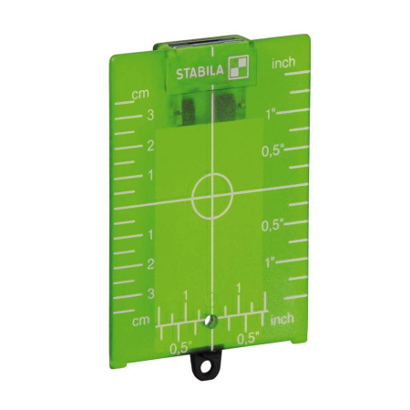 STABILA Tähtäinlevy lasereille, vihreä cm/tuuma