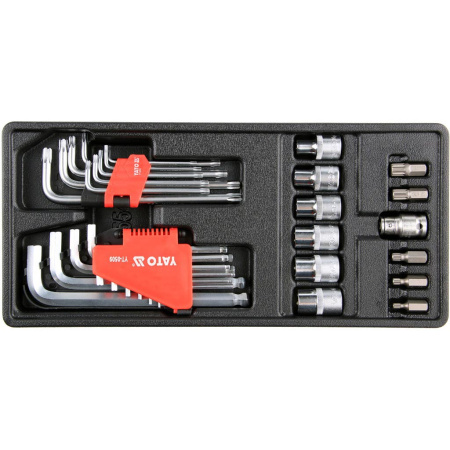 YATO HEX & Torx työkalusarja 31-os, työkaluvaunuun