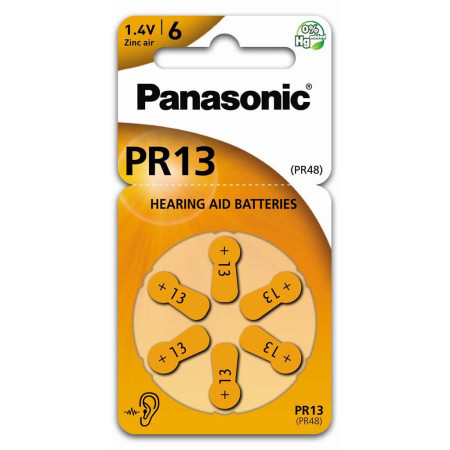 PANASONIC Zinc Air PR-13(48)/6LB 6kpl/pkt 2A712149