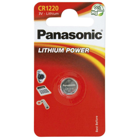 PANASONIC Coin Lithium CR-1220EL/1B 1kpl/pkt 2B330588