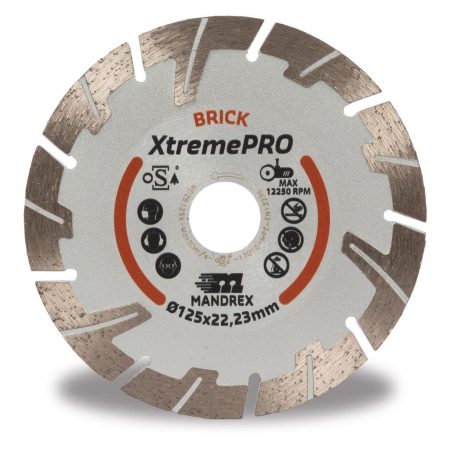 MANDREX XtremePRO 230mm timanttilaikka, tiilille MDZB230X