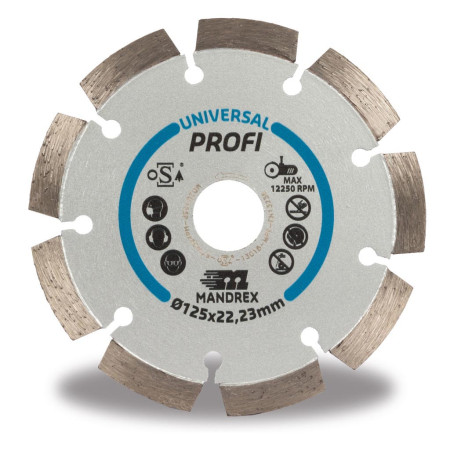 MANDREX PROFI 115mm timanttilaikka Universal MDZU115P