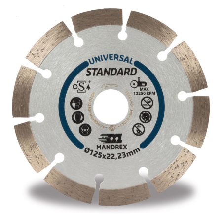 MANDREX Standard 115mm timanttilaikka Universal MDZU115S