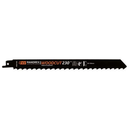 MANDREX Woodcut 230mm 2kpl/pkt CrV S20-150mm MRW10B