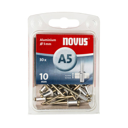 NOVUS Alu-niitti A5x10mm 30kpl N045-0027