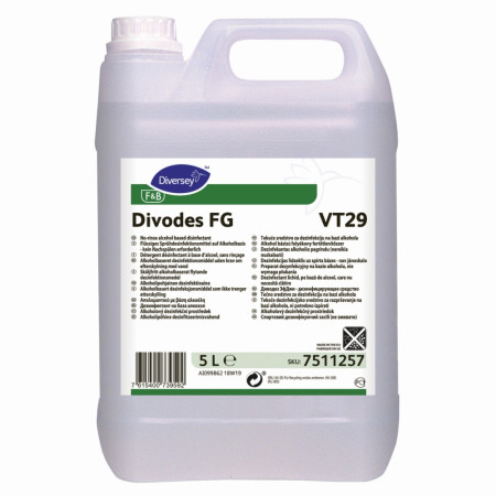 Divodes FG VT29 5L Alkoholipohjainen desinfiointiaine elintarvikepinnolle 7511257