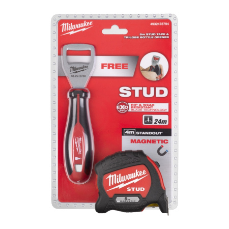 RULLAMITTA STUD GEN2 5M + PULLONAVAAJA PROMO, Milwaukee