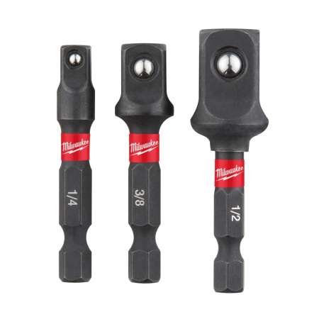 ADAPTERISETTI SHW VOIMAHYLSY 3.os 1/4"HEX, 1/4", 3/8", 1/2", Milwaukee