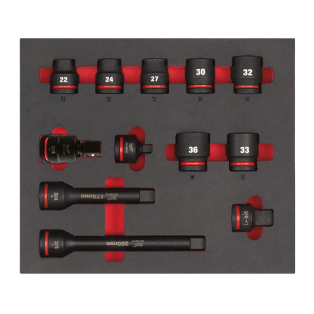 HYLSYSARJA 3/4" STD FOAM 12P, Milwaukee