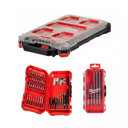 RUUVAUSKÄRKI & SDS+ MX4 PORANTERÄSARJA 45.OS PACKOUT, Milwaukee