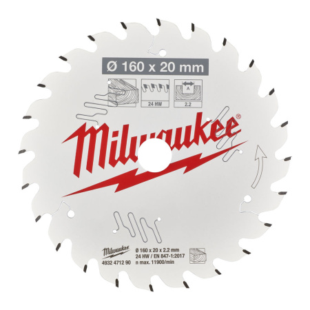 PYÖRÖSAHANTERÄT 160MMX20MM,MILWAUKEE