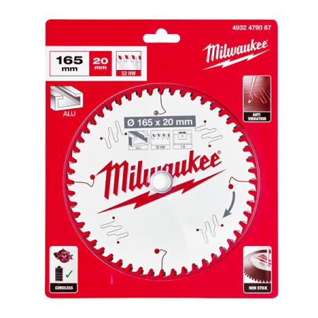 PYÖRÖSAHANTERÄT 165MMX20MM, MILWAUKEE MWPYÖSTP165X20