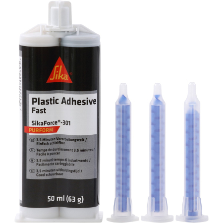 MUOVINKORJAUSLIIMA SIKAFORCE-301 AB MUSTA 50ML SIK1301