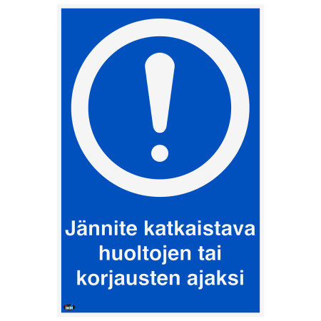 OPASTE JÄNNITE KATKAISTAVA HUOLT/KOR 200X300 MUOVI TRA136M