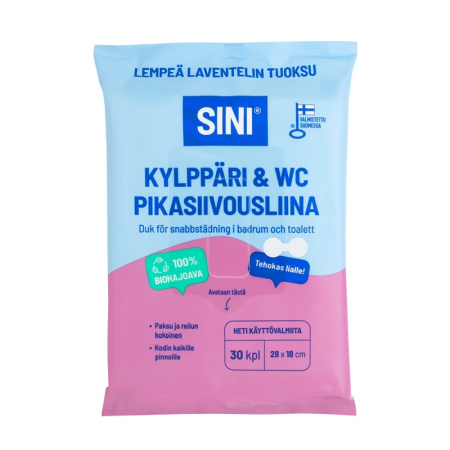 WC & Kylppäri kostea pikasiivousliina 30 kpl