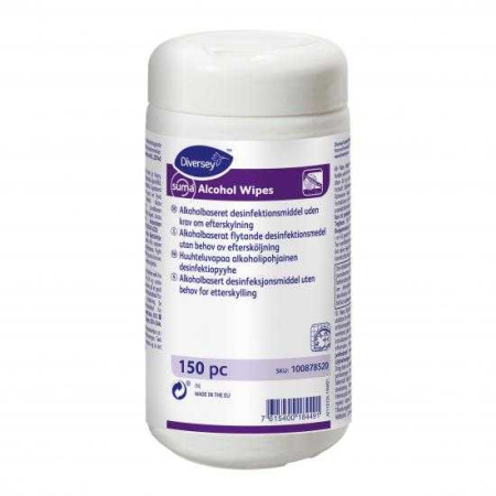 SUMA ALCOHOL WIPES 12X150PC W3
