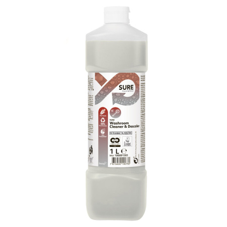 SURE WASHROOM CLEANER&DESC. 1L W2638