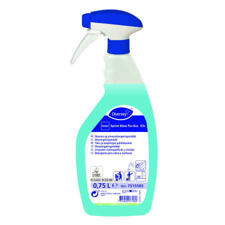 TASKI Sprint Glass Pur-Eco E3c 0.75L Lasi- ja kovien pintojen puhdistusaine