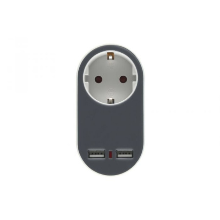 Tarmo haaroitin 2xUSB+Schuko 