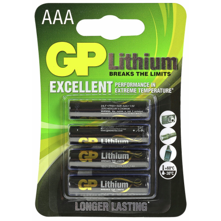 PARISTO 1,5V AAA LITHIUM 4KPL