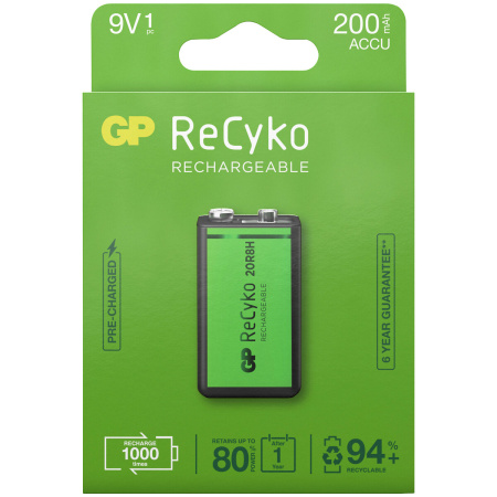 LADATTAVA PARISTO 9V 200MAH RECYKO 1KPL