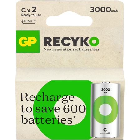 LADATTAVA PARISTO 1,2V C 3000MAH RECYKO 2KPL