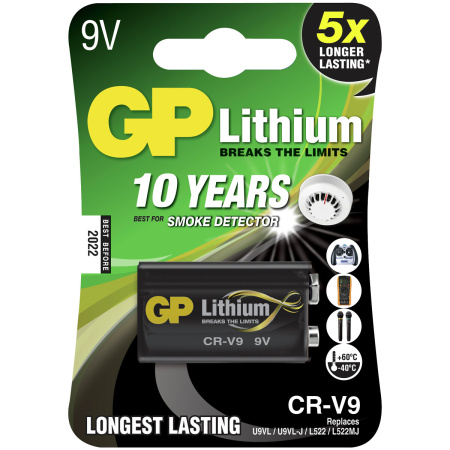 PALOVAROITIN PARISTO 9V CRV9SD-2U1 LITHIUM 1KPL