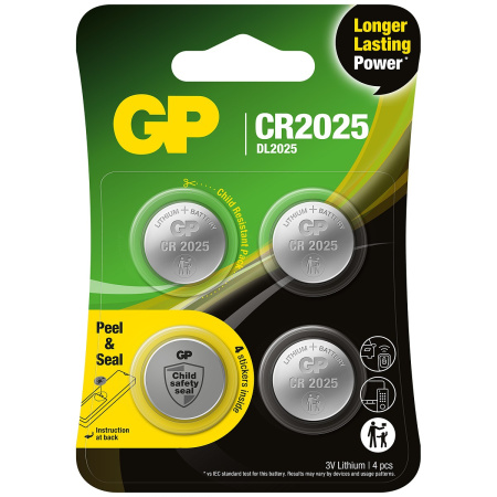 NAPPIPARISTO 3V CR2025 LITHIUM 4KPL