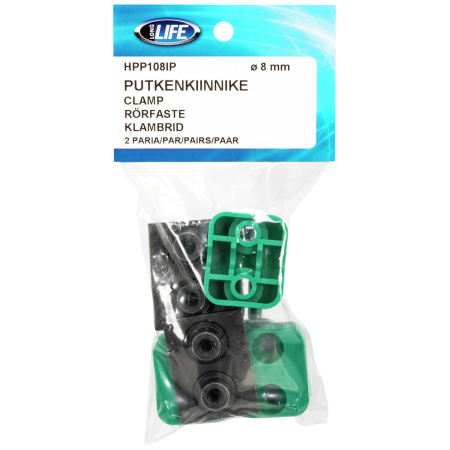 PUTKENKIINNIKE 8MM VAKIOSARJA PAKATTU 2 PARIA